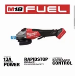Milwaukee 2882-20 M18 Fuel 4-1/2" / 5" Braking Grinder W/ One-key Paddle Switch. Fixed Price $238.00.