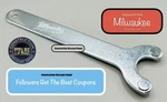Milwaukee 49-96-7215 Grinder Spanner Wrench. Fixed Price $10.74.