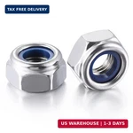 Wensilon(50pcs) M6 Self Clinching Nuts 304 Stainless Steel Self-lock Nylon Inser. Fixed Price $9.96.