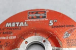 K-t Industries Depressed Center Metal Grinding Wheel 5" X 1/4" 7/8" 5-4250. Fixed Price $7.77.