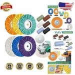 Pro 8" Airway Buffing Wheels & Compound Kit - 12 Pcs, Angle Grinder Metal Finish. Fixed Price $111.59.