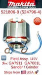 Makita 521806-8 (524796-4) Oem Field Assy 115v With T/springs For Ga7911 Ga7001l. Fixed Price $89.95.