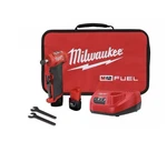 Milwaukee 2485-22 M12 Fuel 1/4" Right Angle Die Grinder Kit, Batteries Charger. Fixed Price $249.00.