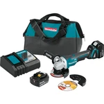 Makita 18v Lxt Brushless 4 1/2 / 5" Paddle Switch Cut Off/angle Grinder Kit Wi. Fixed Price $475.00.
