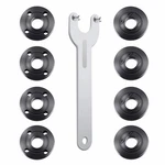 Fyjbnh 9pcs Angle Grinder Nut Wrench Kit 5/8-11 Flange Black. Fixed Price $14.69.