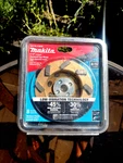 Makita 4-1/2 In. Turbo 8 Segment Low-vibration Diamond Cup Wheel A-96403. Fixed Price $40.00.