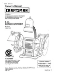 Craftsman 152.211240 Bench Grinder Owners Instruction Manual. Fixed Price $20.24.
