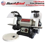 Bucktool Bench Grinder And Buffer, 8-inch Dual-speed With Low/high Speed. Fixed Price $161.99.