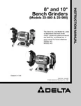 Delta 23-880 23-980 Grinder Owners Instruction Manual. Fixed Price $20.24.