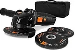 Wen 7.5-amp 4-1/2-inch Corded Angle Grinder With 3 Discs And Case,. Fixed Price $36.88.