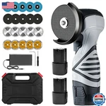Jesrytour Cordless Brush Angle Grinder Kit 13000rpm Mini 2pcs 16.8v. Fixed Price $53.98.