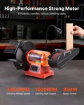 8" Bench Grinder & 2" X 28" Belt Sander Combo, 350w Professional Grinding Sandin. Fixed Price $160.87.