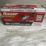 Bauer 20v Brushless 4-1/2 In. Slide Switch Angle Grinder - Tool Only 2161cr-b. Fixed Price $59.99.