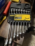8pc Dewalt Dwmt74198 Chrome Ratcheting Combination Wrench Set. Fixed Price $35.00.