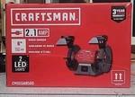 Craftsman Cmxegar500 2.1 Amp 6-inch Bench Grinder. Fixed Price $89.99.