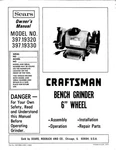 1977 Craftsman 397.19320 & 397.19330 6-inch Bench Grinders Instructions. Fixed Price $20.24.