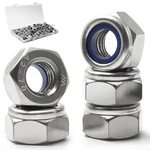 90 Pack M8-1.25mm Nylon Insert Locknuts,304 Stainless Steel A2-70 Lock Nuts,stan. Fixed Price $14.70.
