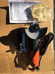 Black + Decker 6amp 4-1/2 Inch Small Angle Grinder New Open Box Bdeg400. Fixed Price $40.00.