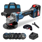 Dong Cheng Cordless Angle Grinder 20v 4-1/2 Inch 9000rpm Variable Speed Slide. Fixed Price $123.48.