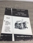 Sears Craftsman 397.19590 1/2 Hp Grinder Owners Manual Instructions Repair. Fixed Price $9.95.