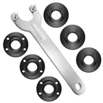 7pcs Angle Grinder Nut & Wrench Kit, Premium 5/8-11 Thread Flange Metal Lock. Fixed Price $7.99.