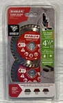 New!! Diablo 4-1/2 In. Turbo Rim Masonry Diamond Cut Off Blade Value Pack 2-pack. Fixed Price $14.95.