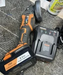 Nice Used Ridgid Grinder R86042 18v 4-1/2" 6ah Battery & Charger Ships Free. Fixed Price $139.00.