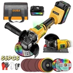 Ouba Cordless Angle Grinder 20v Brushless 4-1/2" 9500rpm W/stand 56pc For Dewalt. Fixed Price $64.79.