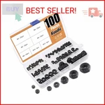 Keadic 100 Pieces Metric Black Zinc Plated Nylon Insert Lock Nuts Assortment Kit. Fixed Price $13.49.