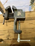 Antique Vindex Tools National Sewing Jewelers Clamp-on Tabletop Bench Holding. Fixed Price $35.00.