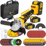5" Cordless Angle Grinder Kit Brushless Battery With 2x6.0ah Batteries. Fixed Price $79.99.