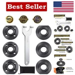 7pcs Angle Grinder Nut Flange Wrench, Black, Silver. Fixed Price $10.94.
