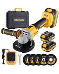 Maxcular Angle Grinder Cordless 20v Battery, 9600 Rpm Brushless Motor - Yellow. Fixed Price $106.36.