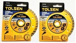 2 Tolsen 4-1/2" Turbo Diamond Wheel Cutting Discs Dry/wet Angle Grinder #76762. Fixed Price $13.99.