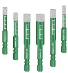 Mgtgbao Green 6pcs Dry Diamond Drill Bits Set, Core Bit For Granite Mar.... Fixed Price $16.50.