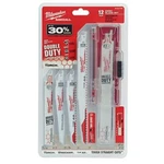 Milwaukee 288153 Sawzall Blade Assortment 12 Piece Bl Set - Demo 12pc.. Fixed Price $40.57.