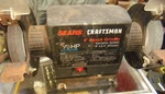 Vintage Sears Craftsman Bench Grinder 6" Wheels (1/3 Hp, Model:257 190470). Fixed Price $85.49.