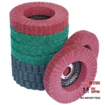 Fppo 9pcs 4" X 5/8" Nylon Fiber Flap Disc Polishing Grinding Wheel,scouring. Fixed Price $24.29.