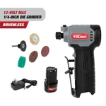 Hyper Tough 12v Max Brushless 1/4 In Cordless Die Grinder,1.5ah Battery &charger. Fixed Price $53.89.