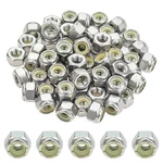 Powlankou 60 Pieces 1/4"-20 Nylon Insert Hex Lock 1/4-20 (60 Pcs), Silver. Fixed Price $10.52.