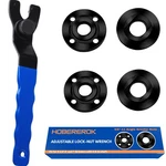 Hobererok Angle Grinder Wrench,universal Adjustable & Nut Kit (5pcs) Polished. Fixed Price $14.36.