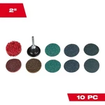 Milwaukee Quick Change Disc Kit Die Grinder Sanding Grinding 10 Piece Metal Wood. Fixed Price $25.93.