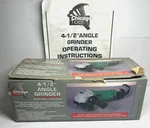 Chicago Tool 4-1/2" Angle Grinder 500w, 10,000 Rpm New In Box W/ Disc,handle. Fixed Price $29.99.
