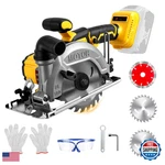 Lezzyruck 6 Inch Cordless Circular Saw For Dewalt 20v Battery No Power. Fixed Price $111.92.
