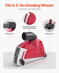Cutting Dust Shroud For Angle Grinders, Wood Concrete Wall Stone. Fixed Price $27.75.