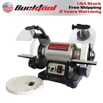 Bucktool Bench Grinder And Buffer, 8-inch Dual-speed With Low/high Speed. Fixed Price $161.99.