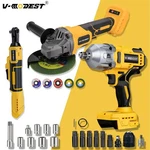 Cordless Angle Grinder/impact Wrench Tool Combo Kit For Dewalt 20v Max Battery. Fixed Price $159.99.