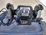 Vintage Mat 6" Bench Grinder Heavy Duty Ball Bearing 1/2 Horse 115 Volt. Fixed Price $150.99.
