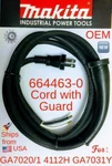 Makita 664463-0 Oem Cord + 682560-0 Guard For Ga7021 4112h Ga9031y 9077sl. Fixed Price $34.95.