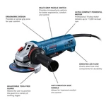 Bosch 4-1/2 In. Ergonomic Angle Grinder With Lock-on Paddle Switch. Fixed Price $99.00.
